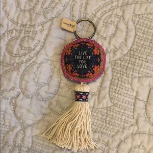 Live the Life Mantra Keychain